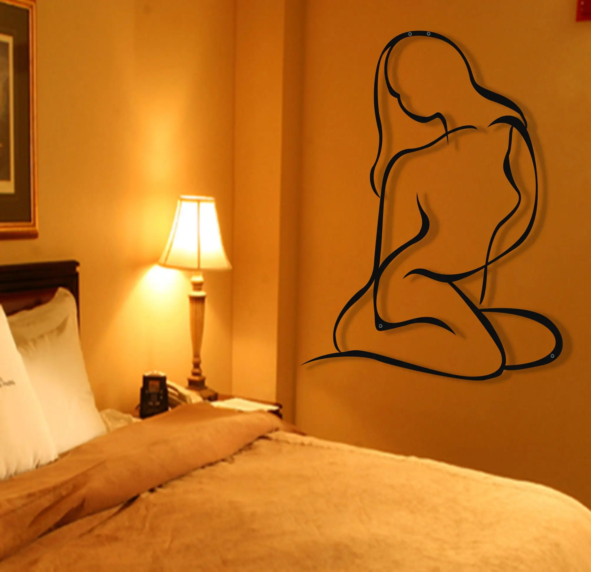 Металлическое настенное искусство красивый минималистичный Настенный декор