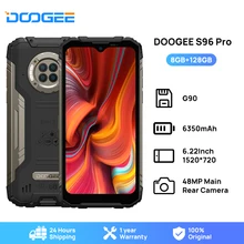 DOOGEE S96 Pro Waterproof Rugged Phone 48MP Round Quad Camera 20MP Infrared Night Vision Helio G90 Octa Core 8GB+128GB 6350mAh