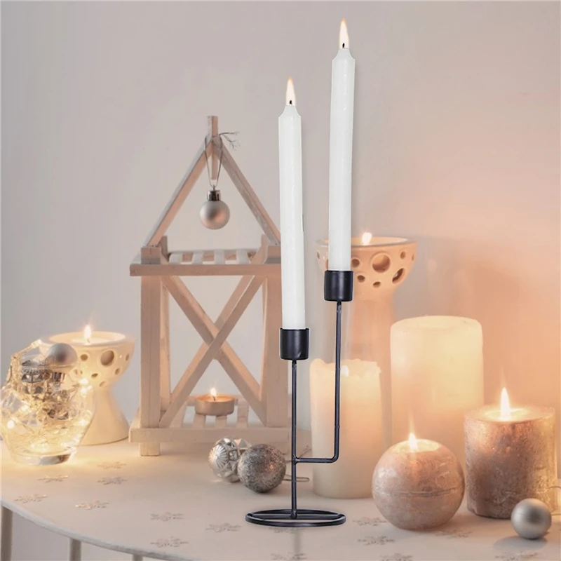 Металлические подсвечники с двумя слотами Модный свадебный подсвечник