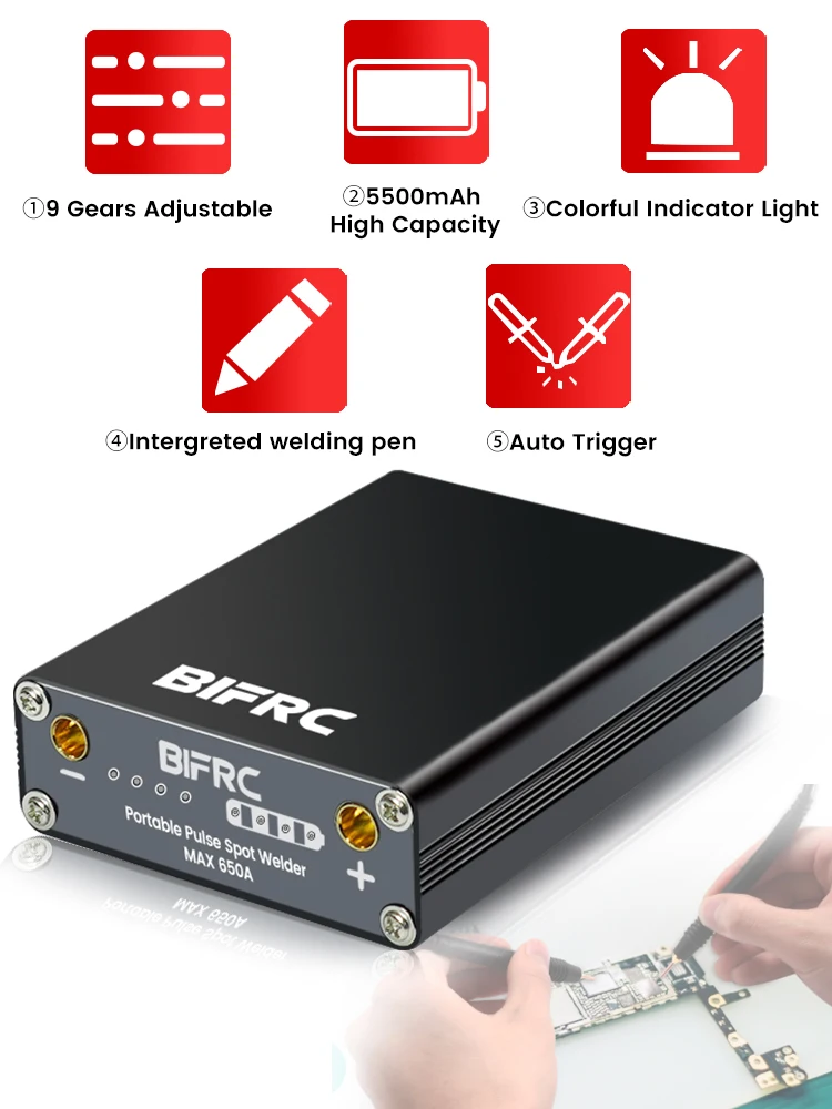 Bifrc DH20 Pro Handheld DIY Spot Welder Mini Welding Machine With Quick Release Pen 18650 Battery Nickel Plate | Инструменты