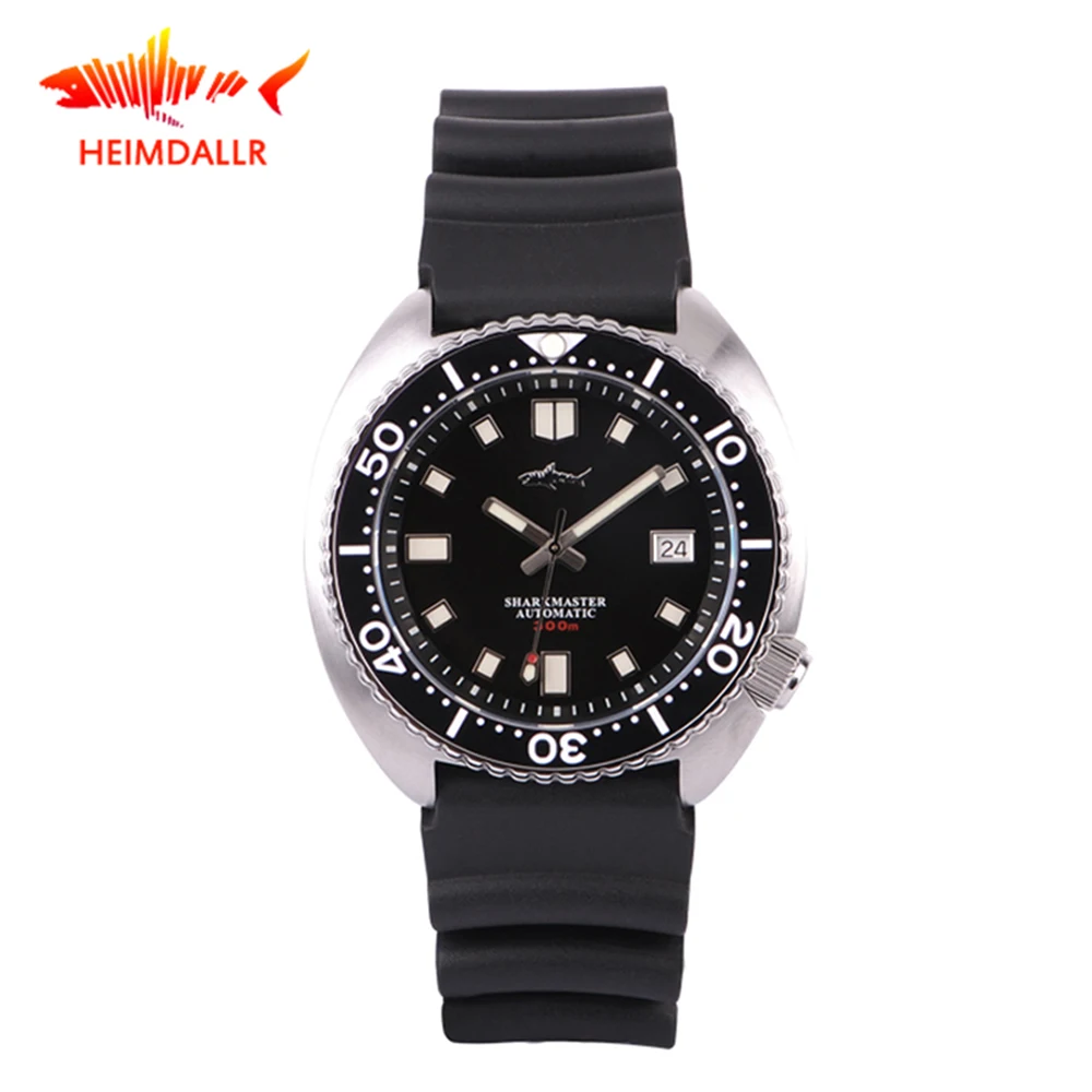 

Heimdallr Sharkey Automatic Watch Men NH35A Men's Mechanical Watches Diving Watch 300M 316L Stainless Steel C3 Luminous Dial