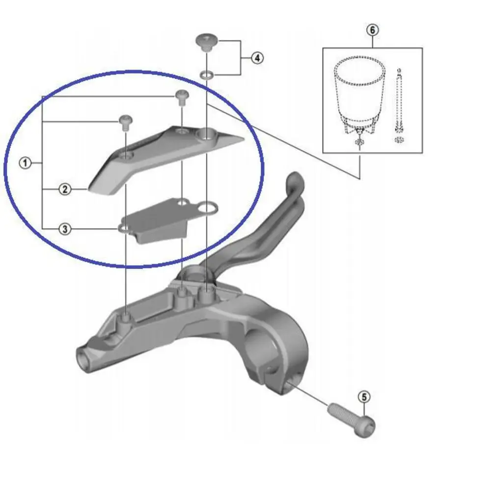 

Shimano BL-M315 Hydraulic Brake Lever Top Cover Right