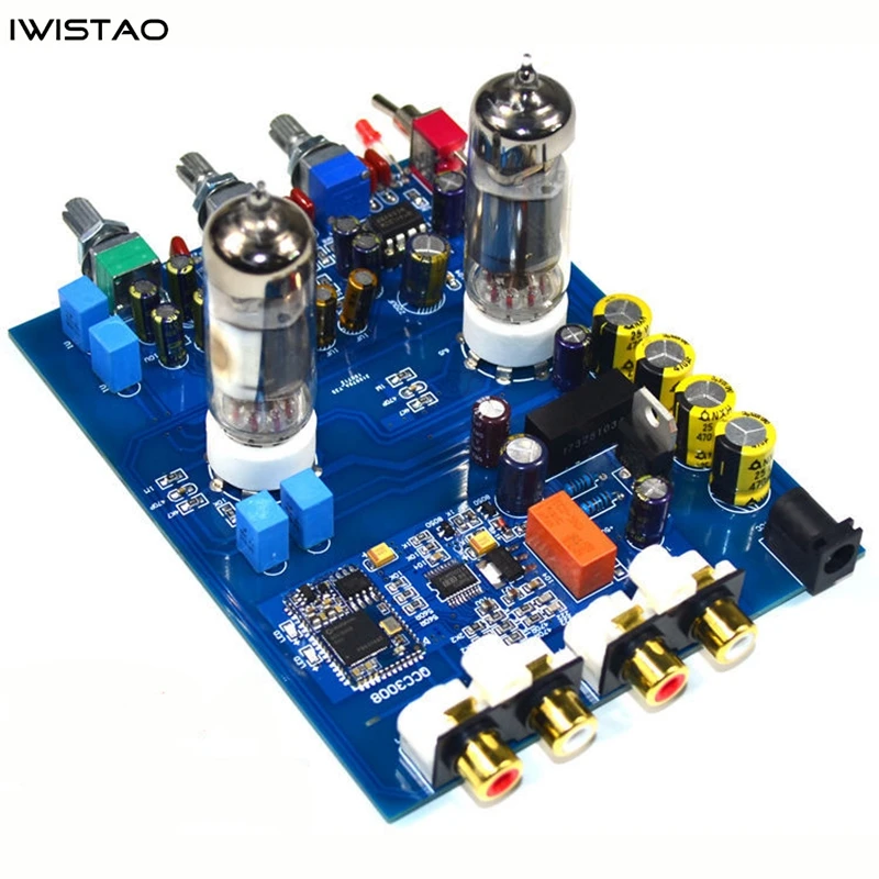 IWISTAO HIFI трубка предусилитель тон готовая 6J5 Bluetooth 5 0 QCC3008 APT X PCM5102 декодер|Усилители