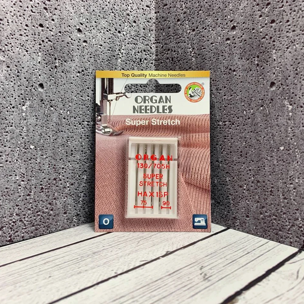 Иглы для швейных машин Organ супер стрейч 5/75-90 Blister | Дом и сад