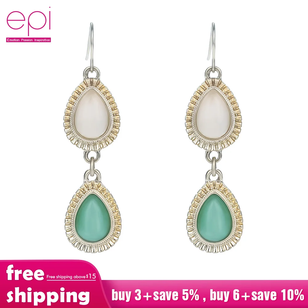 EPI новинка висячие серьги в Корейском стиле для женщин винтажные темпераментные