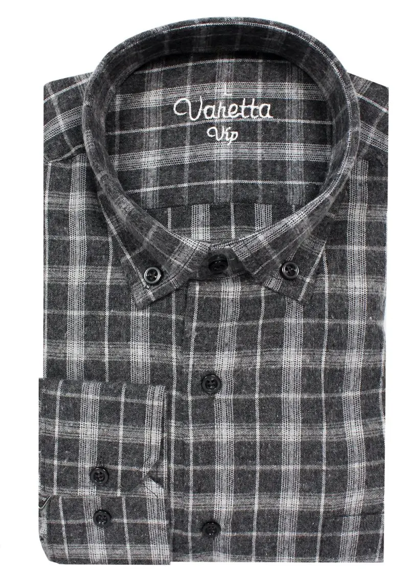 Мужская клетчатая рубашка с длинным рукавом мужские рубашки брендовые