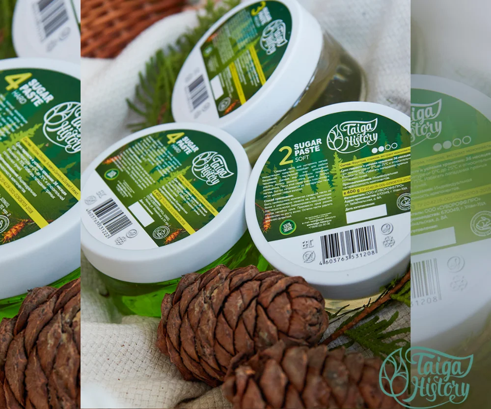 Sugar paste based on 100% fructose soft 2 400g Taiga History Sugaring sugar for depilation Depilation Hair removal For hair | Красота и