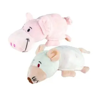 Фото Мягкая игрушка Вывернушка 2в1 16 см. символы года Свинья-Крыса | Игрушки и хобби