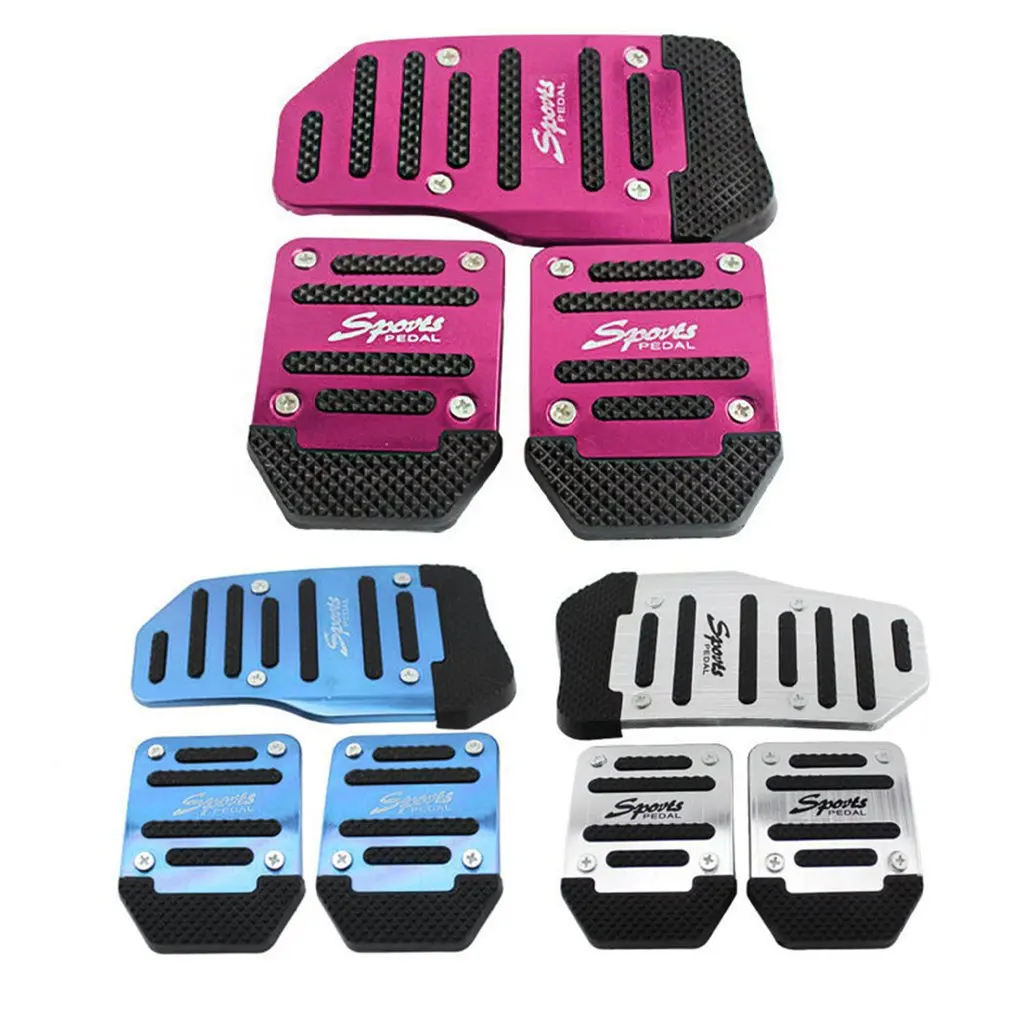 

Universal Aluminum Manual Transmission Car Non-slip Pedal Manual Car Brake Clutch Accelerator Alloy Antiskid Foot Tread