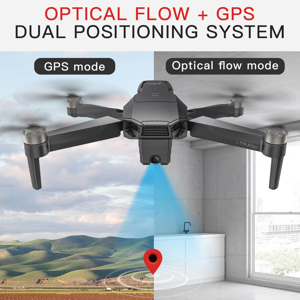 KF107 GPS беспилотные летательные аппараты с 4K HD двойной Камера 25 минут 1 5 км