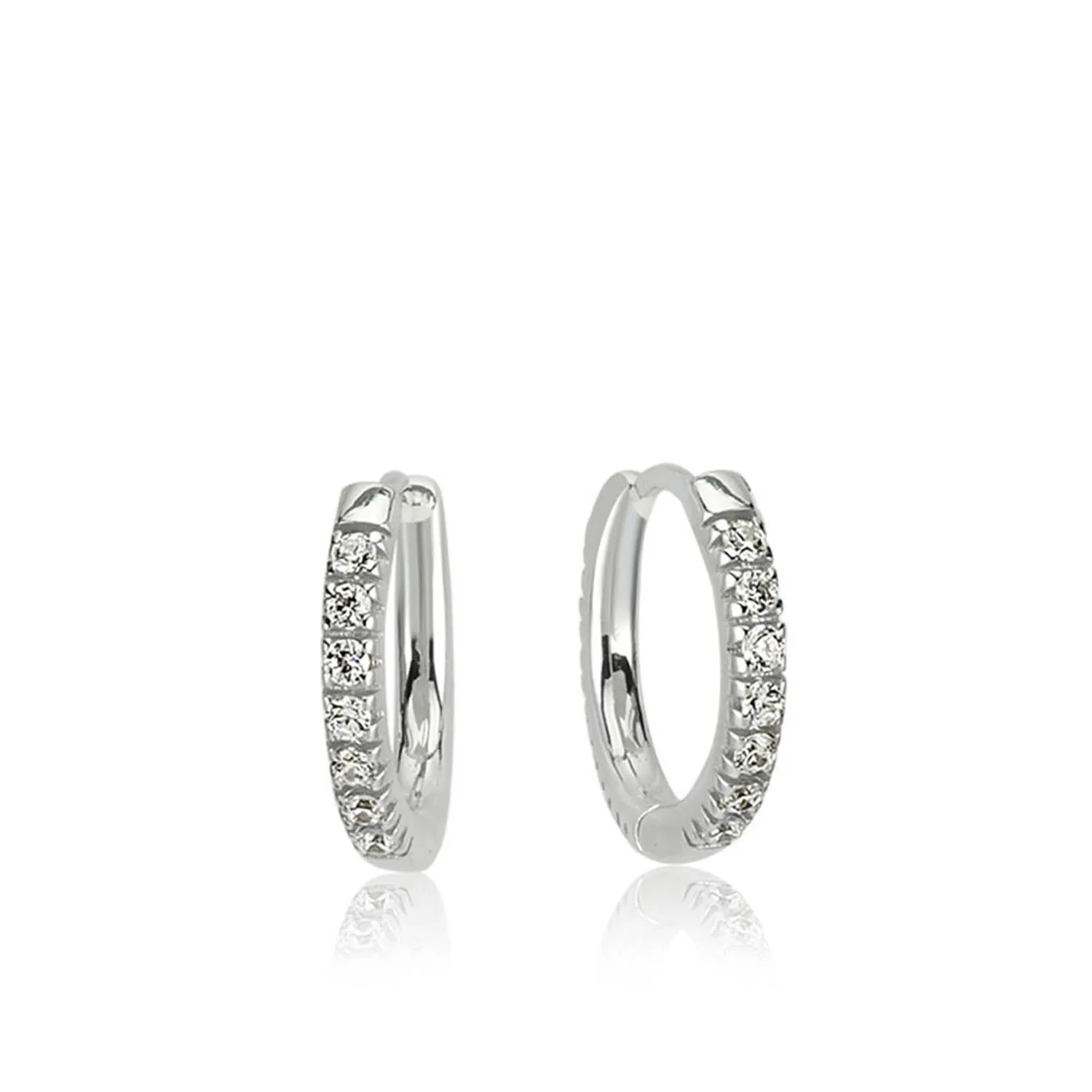 

Valori драгоценных камней, цинковый сплав кольцо серьги-кольца, белый фианит драгоценных камней, родиевое покрытие, пробы Серебряные серьги
