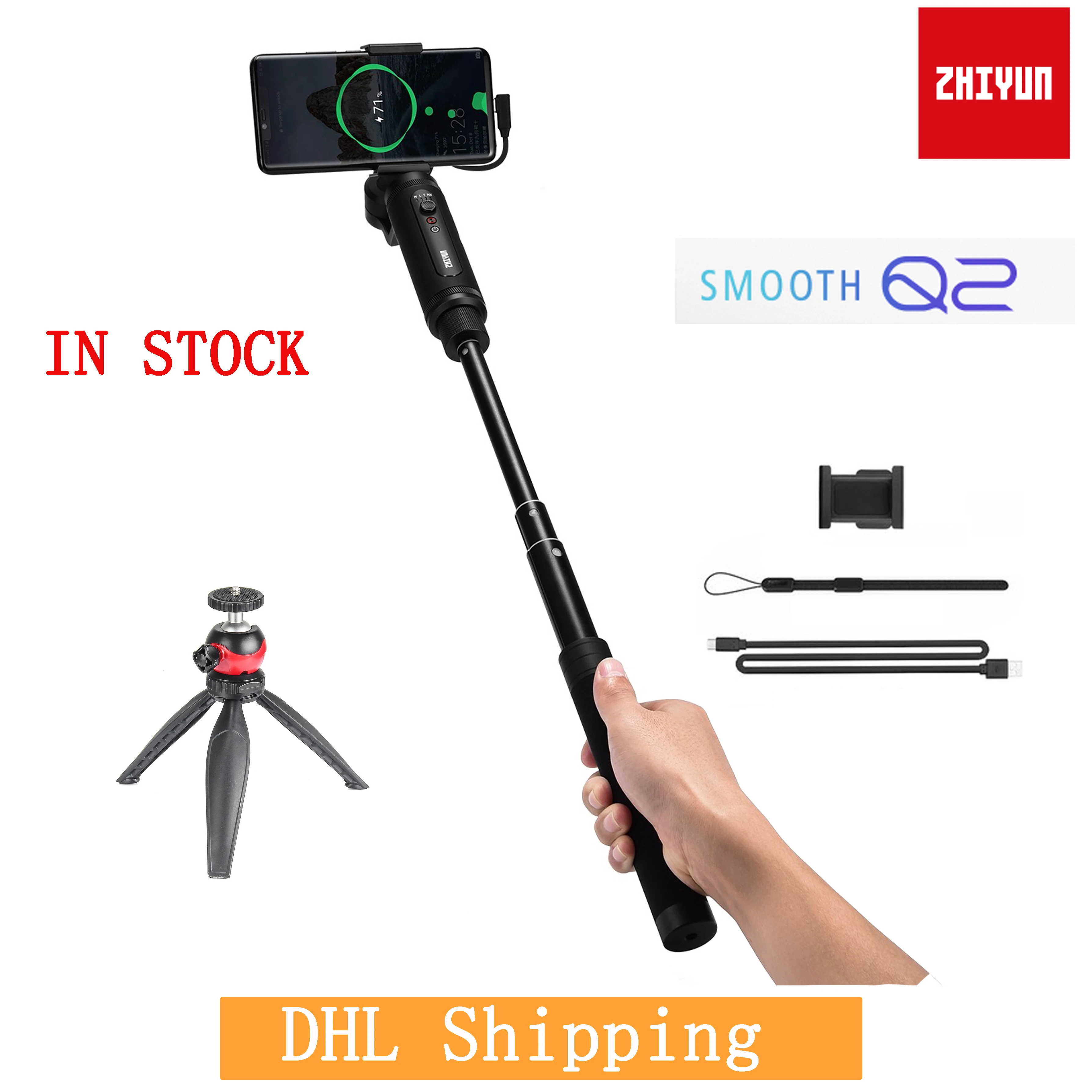 ZHIYUN Smooth Q2 SmoothQ 2 3 осевой карданный стабилизатор для смартфона iPhone X 8 Plus 7 6 SE Samsung Galaxy