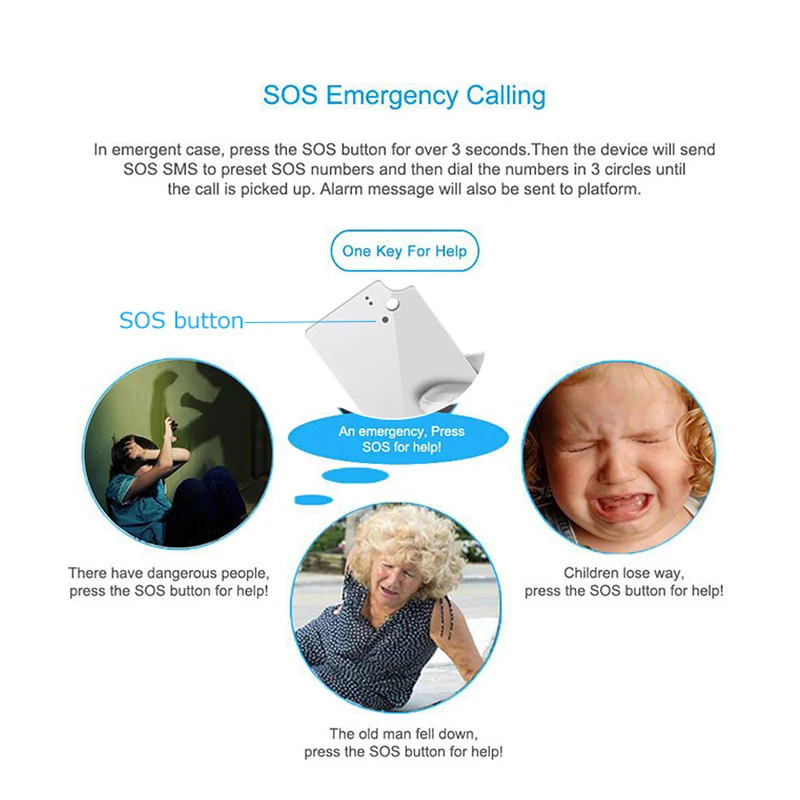 Умный мини GPS-Трекер TooGee для детей и пожилых людей брелок ключей GPS-локатор