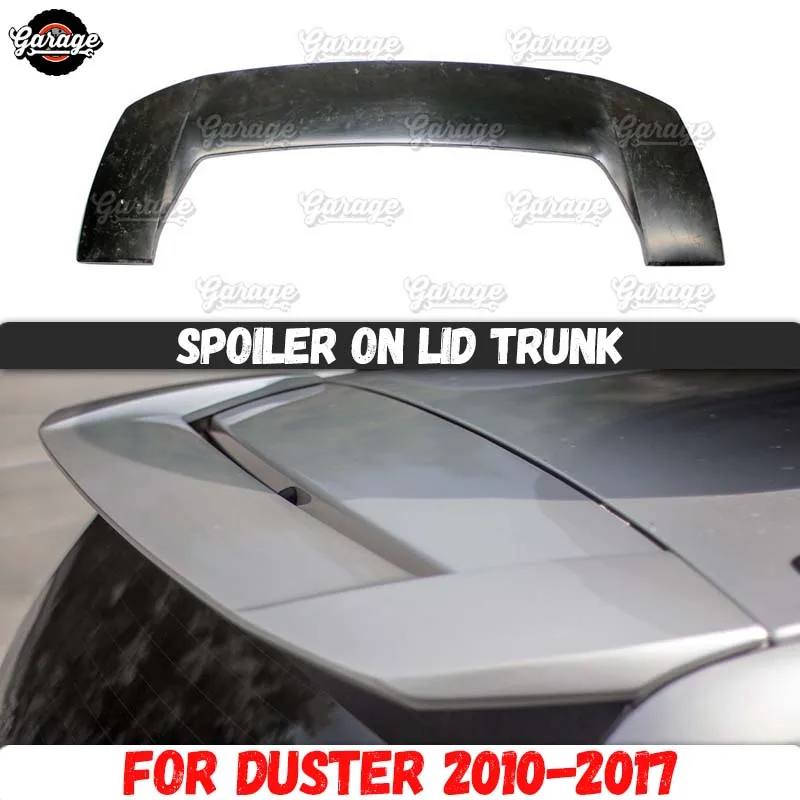 Спойлер для Renault / Dacia Duster 2010 2017 на крышке багажника из АБС пластика спортивные