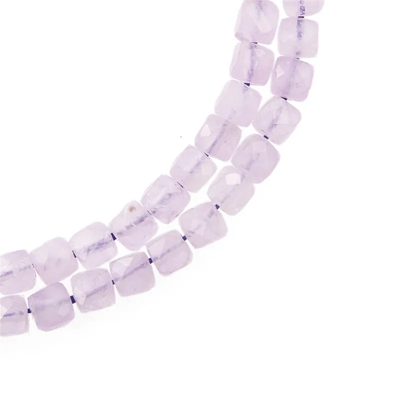 

Natural Gemstone Amethyst Loose Beads Strand Faceted Square 4mm For Jewelry Craft Making Bracelet Necklace