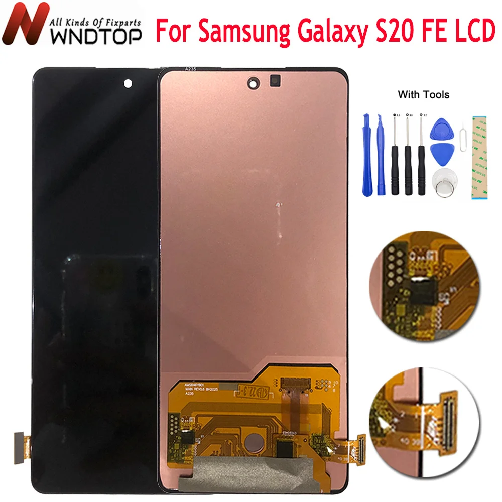 100% Tested For Samsung Galaxy S20 FE LCD Touch Screen Digitizer Assembly Replace For Samsung S20FE G780F G780G LCD Display