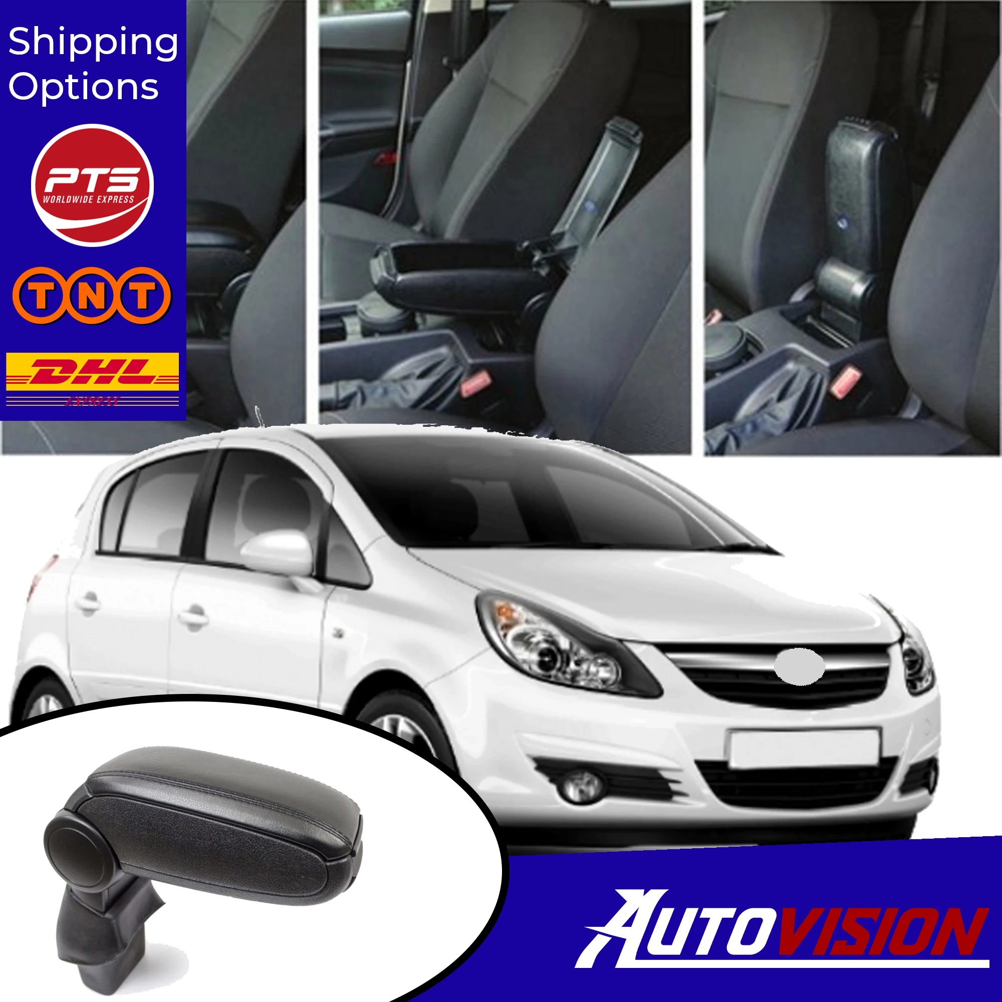 Подлокотник для Opel Vauxhall CORSA D 2007-2014 регулируемый центральный подлокотник