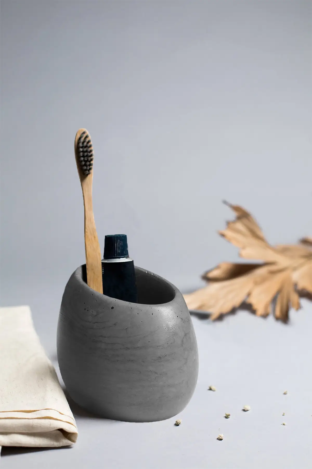 Роскошный бетонный аксессуар для ванной комнаты держатель зубных щеток простой