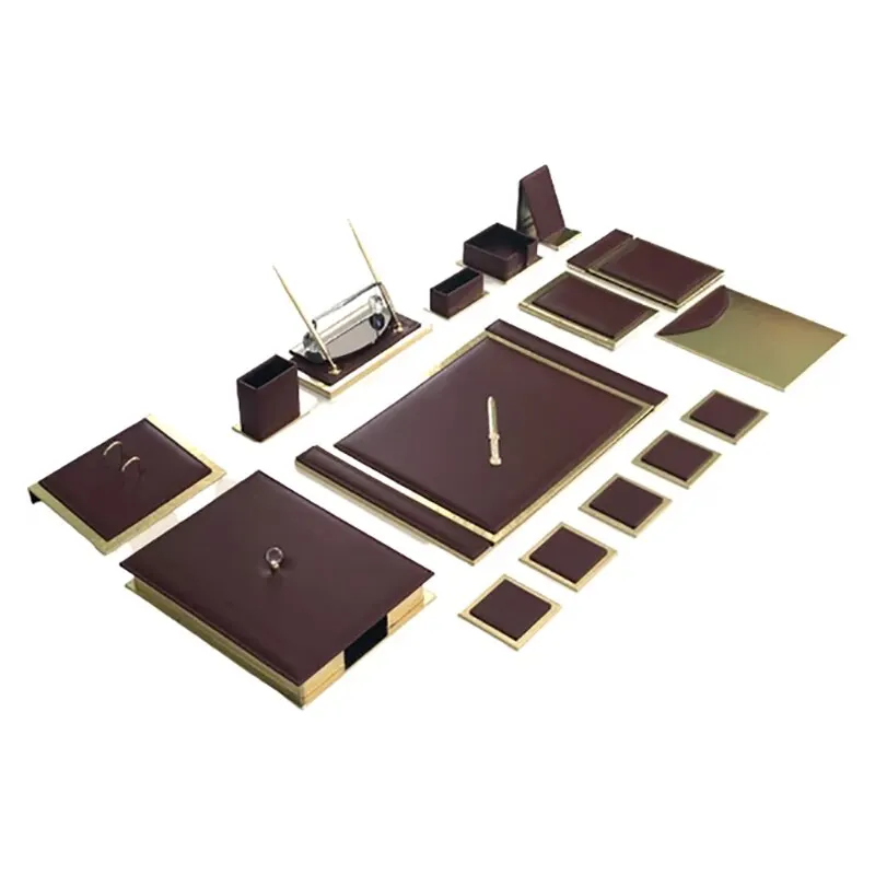 Altın Burgundy Desk Set Fashionable And Fancy Handwork Made With Quality Elegant Durable Kullanışlı Classy Sümen Valley