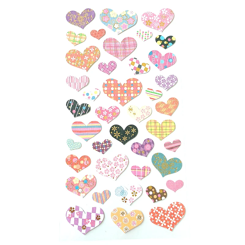 

Hot Selling Hearts Diary Sticker Thank you Sticker