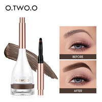 o two o eyebrow pomade brow mascara natural waterproof long lasting creamy texture 4 colors tinted sculpted brow gel with brush