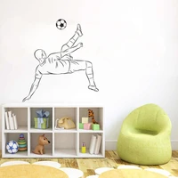 cool guy trick shot wall sticker decal soccer sports sticker home livingroom wall art decoration a0068415