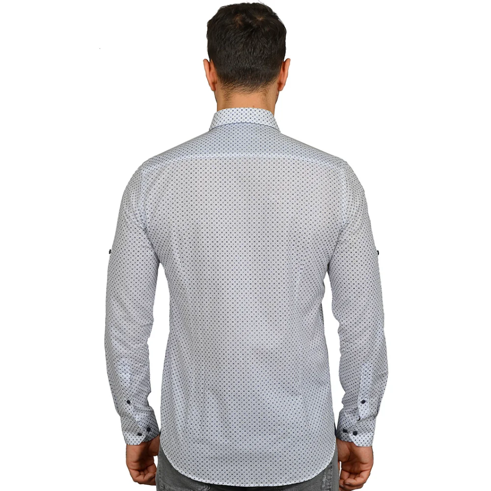 

King Bee 2021 New Summer Season Men's Printed Smart Casual Cotton Vual Long-Sleeved Slim Fit Shrt S- XXL Camisa Elagant