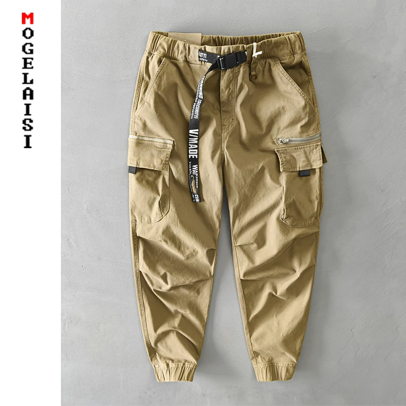 

Fashion New Cargo Pants men Multiple pockets streetwear Joggers Trousers slim fit high quality man pants Asian size 3XL Z327