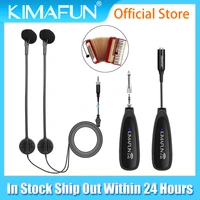 kimafun 2 4g wireless microphone dual accordion mic musical instrument condenser high fidelity voice microphone for accordion