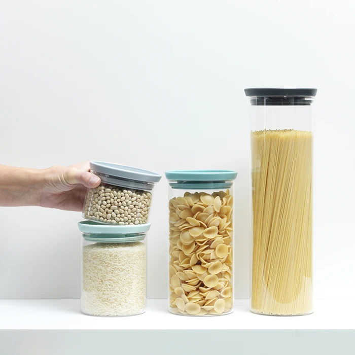 Набор модульных стеклянных банок Brabantia 3 предмета мультиколор 298325 | Дом и сад
