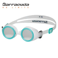 barracuda kids swimming goggles mirror lenses anti fog uv protection for age 26 year olds 91310 light blue