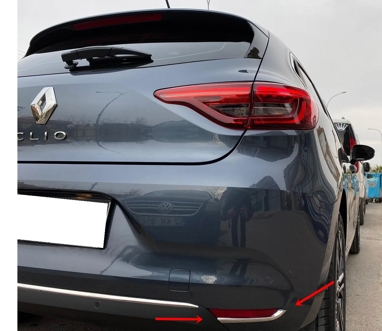 

Хромированный отражатель Renault Clio 5, çıtashi, 2 шт., нержавеющая сталь (2019-)