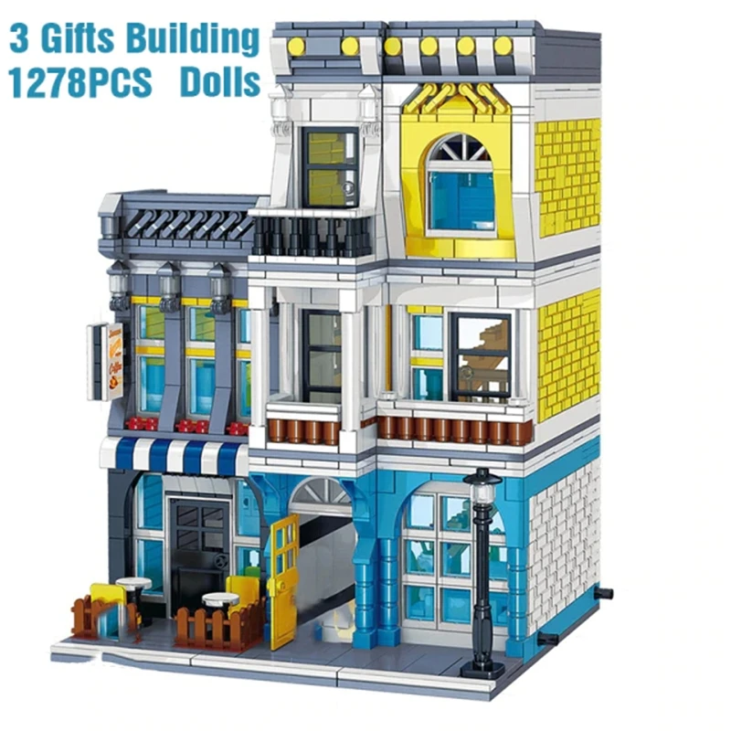 

Конструктор «уличный вид», строительные блоки для дома и ресторана