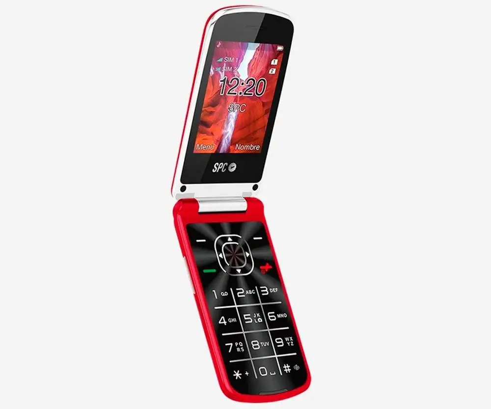 SPC 2315R EPIC ROJO MÓVIL SENIOR TIPO CONCHA DUAL SIM 2 8 ''BLUETOOTH MICROSD|Смартфоны| |