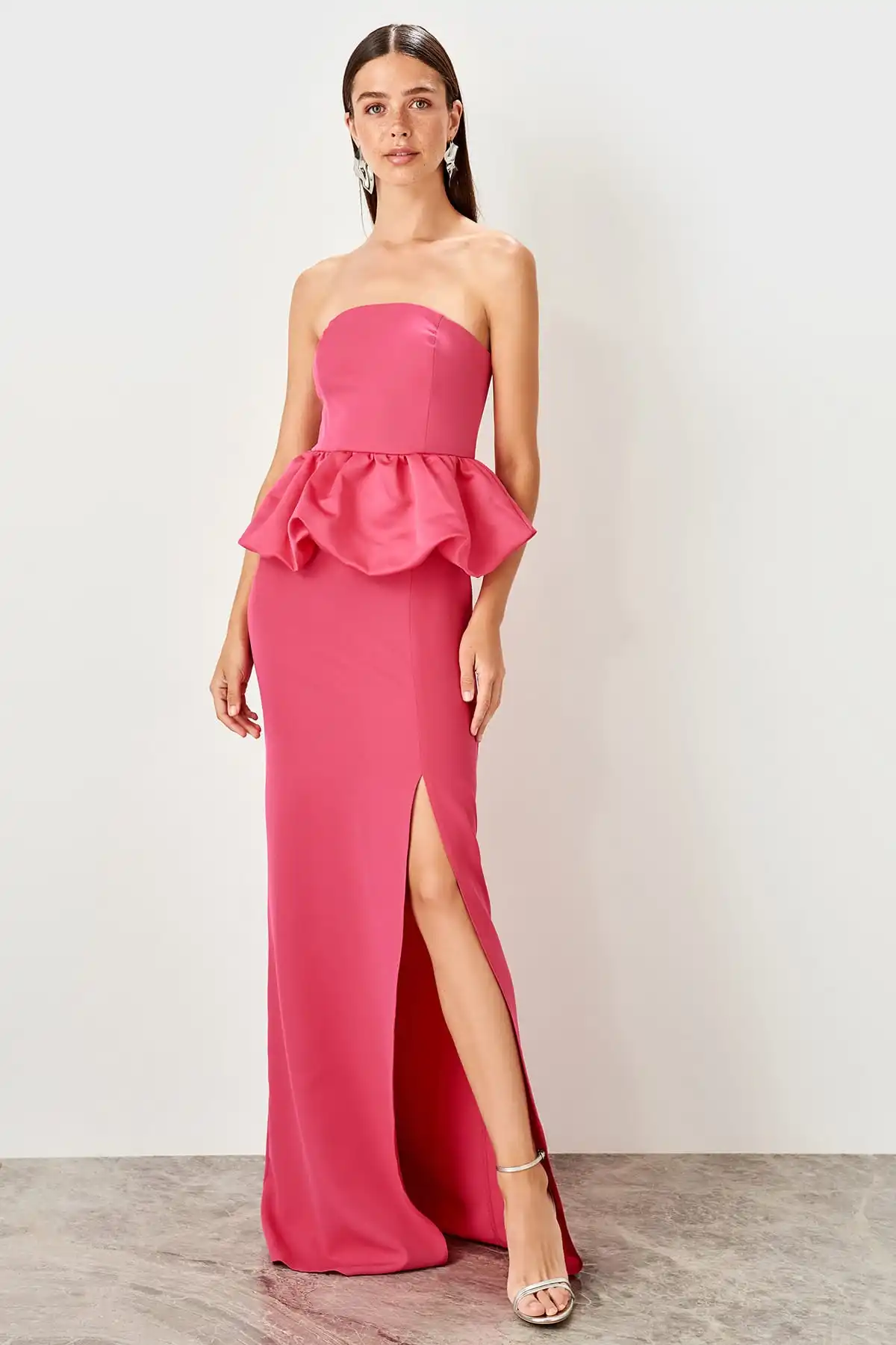 Trendyol вечернее платье с баской TPRSS19UT0198 | Свадьбы и торжества