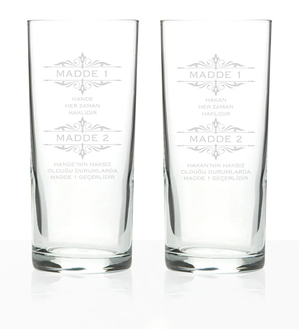 

Personalized 2'li Arrack Cup Set (Model 19)
