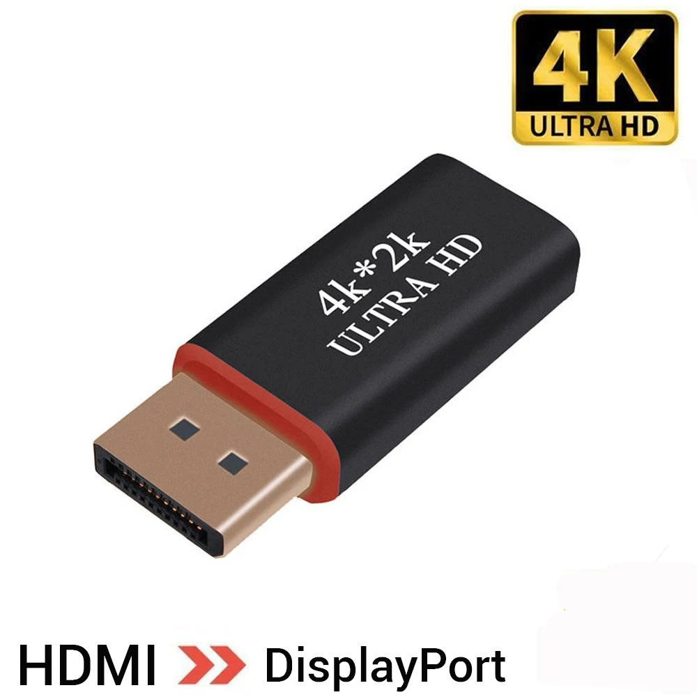 Адаптер DisplayPort DP (macho) a HDMI (hemba) с поддержкой 4K преобразователь высокого качества
