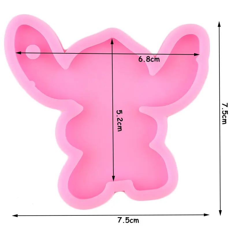 Блестящая Глянцевая силиконовая форма пельбо-брелок эпоксидная смола Badge