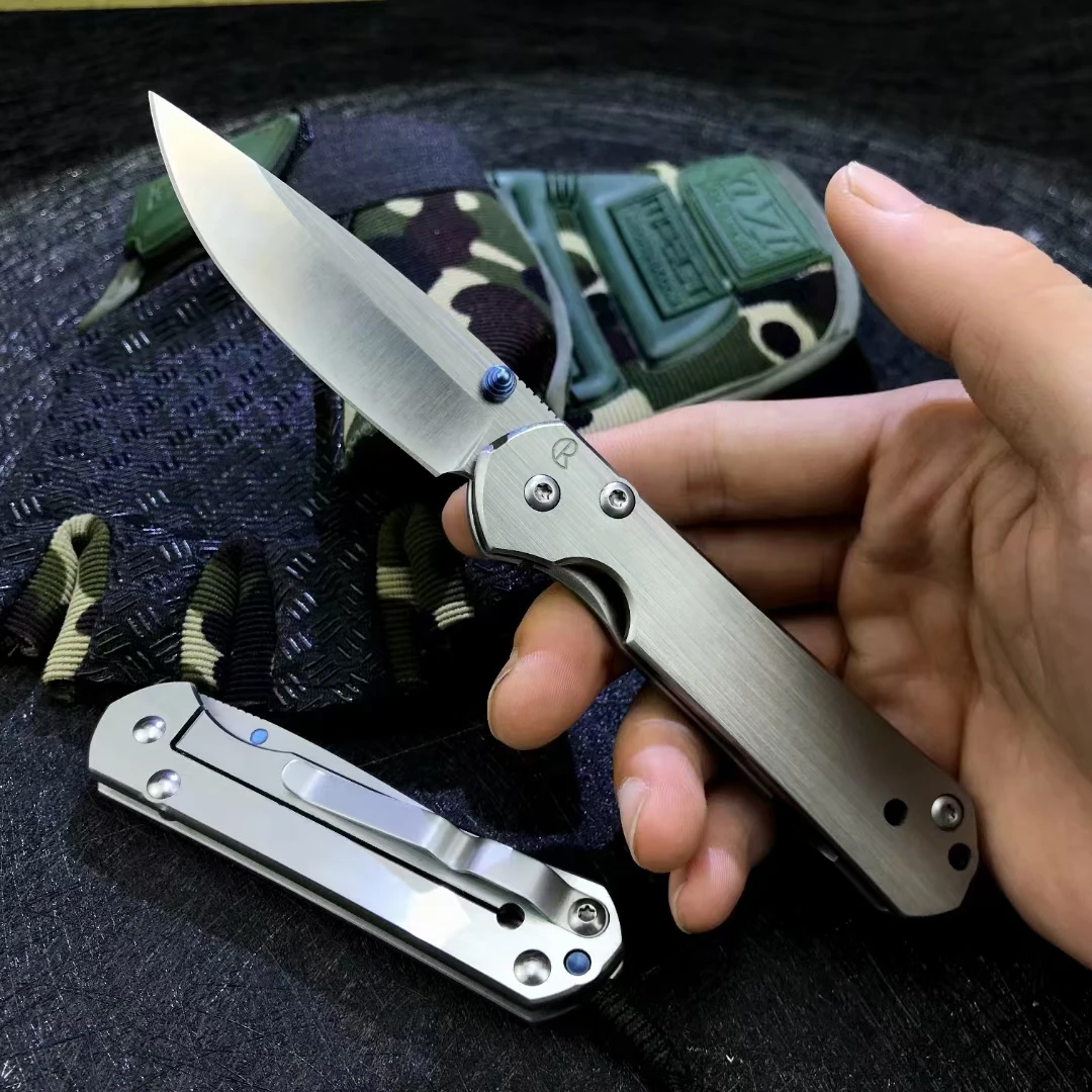 

Chris Reeve Tactical Folding Knife All Steel Razor Blade & Handle Small Outdoor EDC Survival Camping Hunting Tool Self Defense