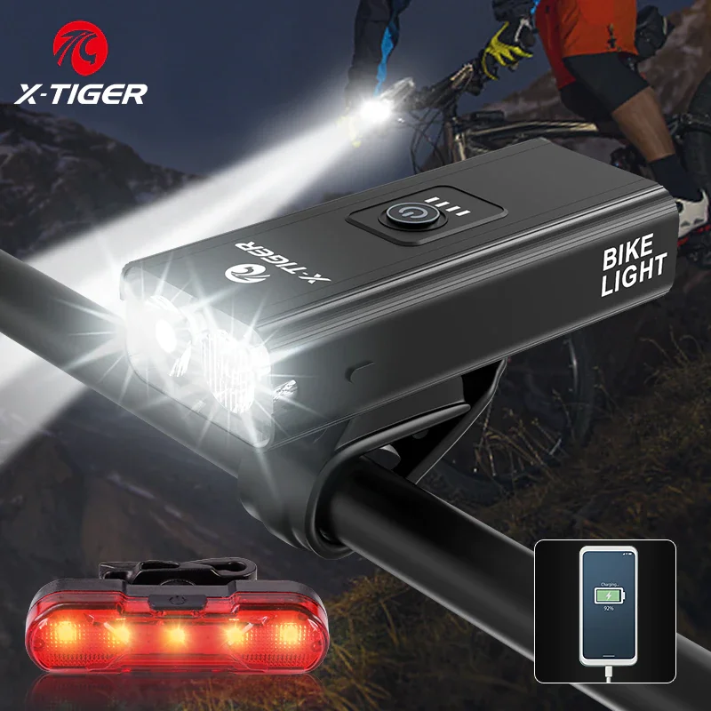 Фонарь велосипедный светодиодный водонепроницаемый с USB-зарядкой | Спорт и