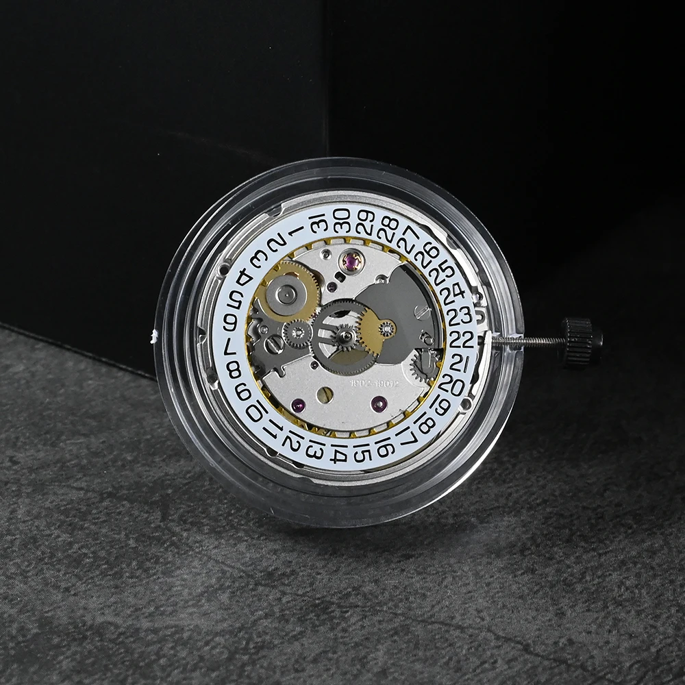 Watch Automatic Mechanical Movement PT5000 3H Self-Wind Movt Replace Accessories White Date Window High Accuracy 28800 VPH Clone |