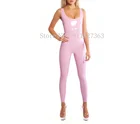 100% ручной работы Латекс Сексуальный Облегающий комбинезон резиновый облегающий женский костюм wбез молнии по индивидуальному заказу