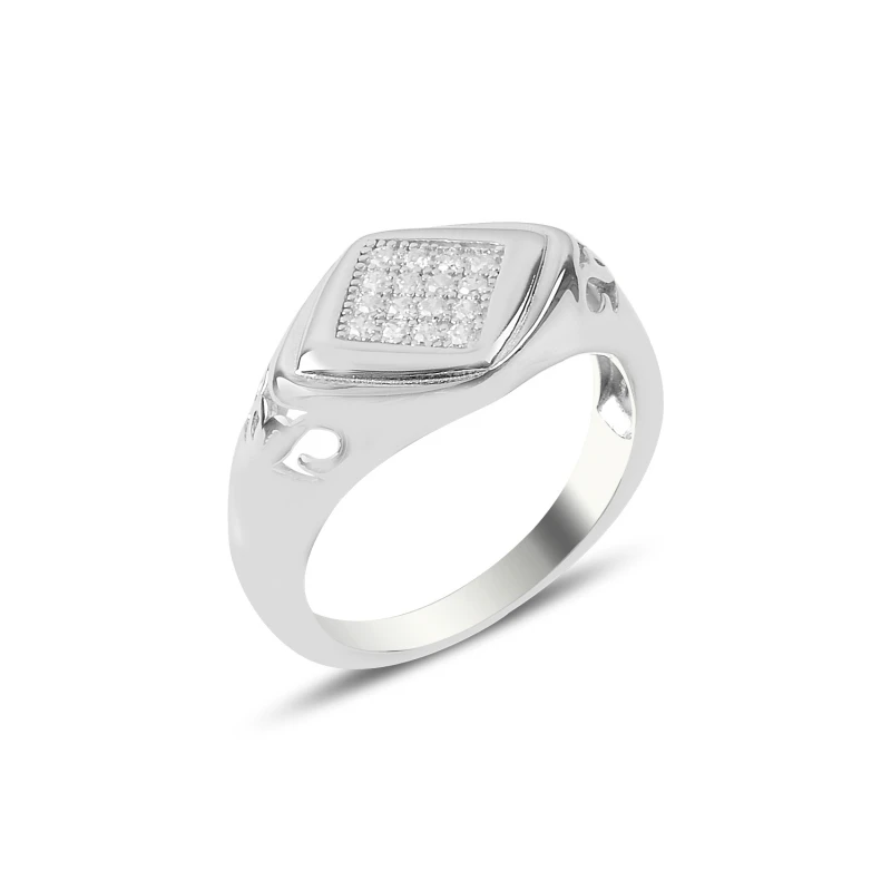 

Серебряное 925 пробы кольцо с цирконием