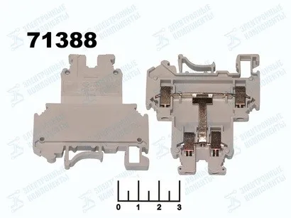 КОЛОДКА КЛЕММНАЯ НА DIN-РЕЙКУ 4/500V JUT1-2.5/2L/JUT1-4/2L/UKK5 |