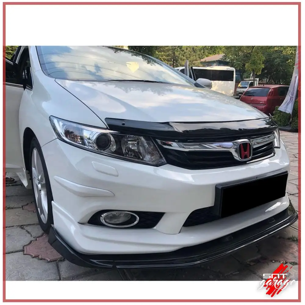 Универсальная насадка на передний бампер Honda Civic Fd6 Fb7 2006 2016 пианино черный