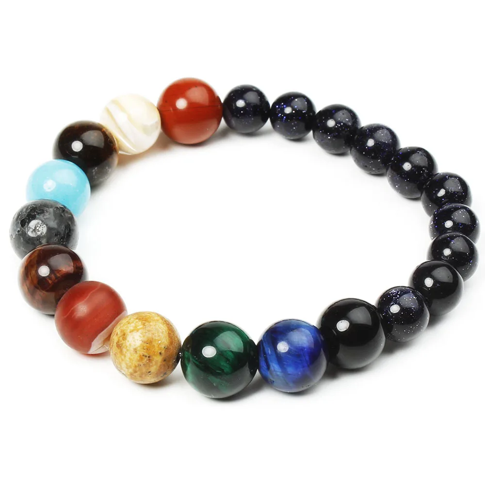 

Luxury Deisgn High Quality Night Sky Starlight Galaxy Gemstone Beaded Strands Bracelet