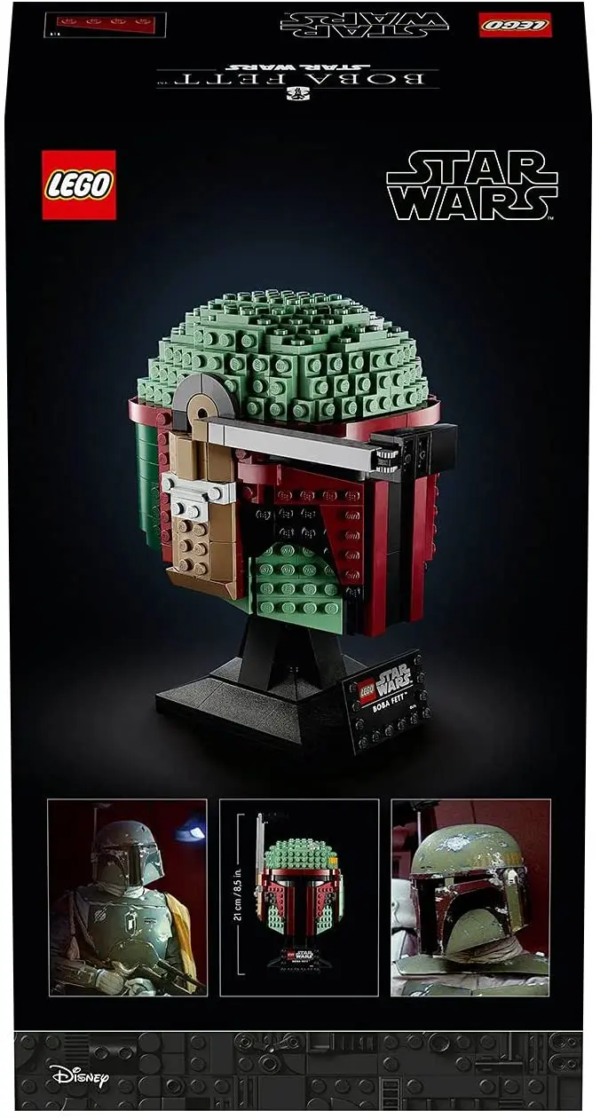 LEGO 75277 Star Wars Boba Fett Helmet Display Building Set 625 pieces Advanced Collectible Gift Model for Adults | Игрушки и хобби
