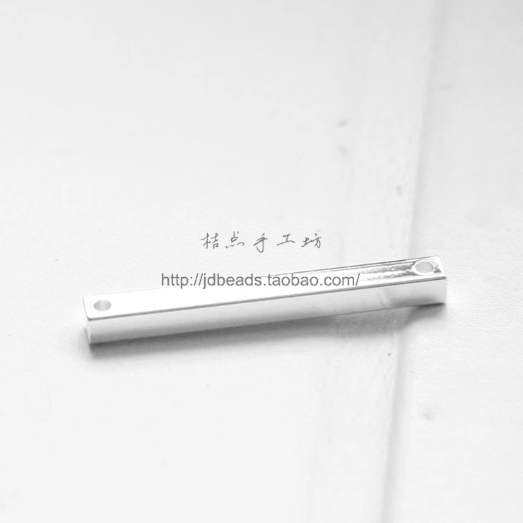 Твердая латунь квадратная планка-ссылка-прямоугольник-два отверстия 30x3 мм (3037C)