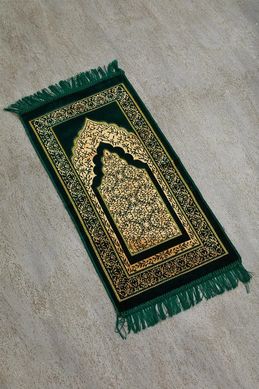 

Children's Prayer Rug-Dark Green CHOOSE YOUR STYLE WITH ELEGANT PATTERN