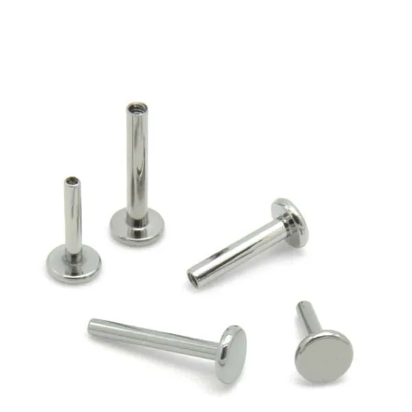 

16G Implant Grade ASTM F136 Ti6Al4V Titanium Internal Thread Labret Base Piercing Accessory
